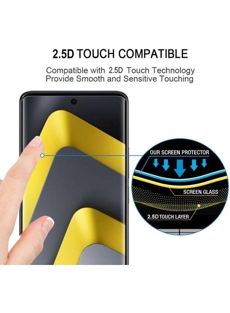 Muzz Full Screen Protector for Redmi Note 15 Pro+ (Global), 3D Curved Tempered Glass Film, Full Glue, Transparent (Redmi Note 15 Pro+) - Image 2